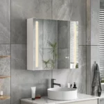 Botiquin para baño con Espejo LED Nova MirrorOn 80x70 cm Luz Cálida - Imagen 4
