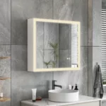 Botiquin para baño con Espejo LED Clas MirrorOn 80x70 cm Luz Cálida - Imagen 4