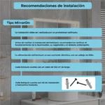 Botiquin para baño con Espejo LED Clas MirrorOn 80x70 cm Luz Cálida - Imagen 9