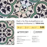 Piso Vinílico Autoadhesivo en Baldosas Azulejos Vinilhome 2 Aruma 1.5 mm SXP PVC Tránsito Residencial Frigg 0.45m² - Imagen 6