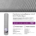 Revestimiento Autoadhesivo Flexible Simil Piedra En Rolllo FlexStone Bayur de Frigg 60 x 300 cm - Imagen 8