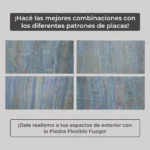 Piedra Flexible Natural 61x122 cm Fuego Piedrafina Pack x10 - Imagen 2