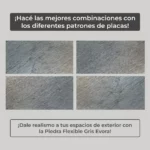 Piedra Flexible Natural 61x122 cm Gris Evora Piedrafina Pack x10 - Imagen 2