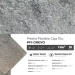 Piedra Flexible Natural 61x122 cm Gris Evora Piedrafina Pack x10 - Imagen 3