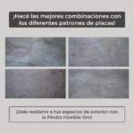 Piedra Flexible Natural 61x122 cm Oro Piedrafina Pack x10 - Imagen 2