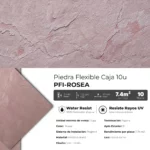 Piedra Flexible Natural 61x122 cm Rosea Piedrafina Pack x10 - Imagen 3
