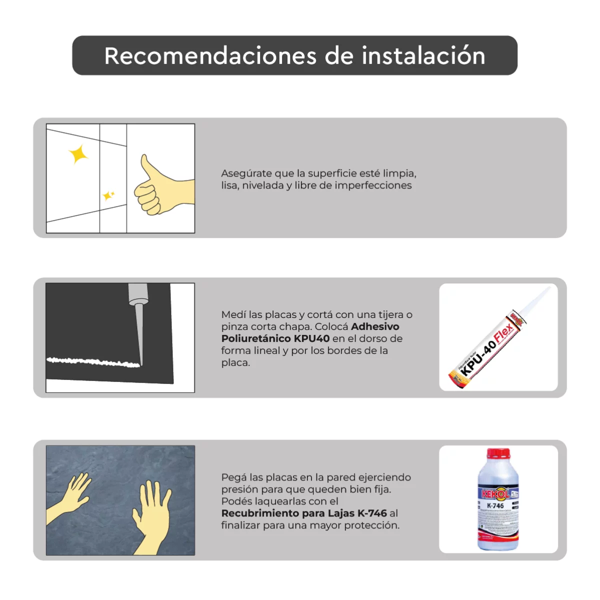 Piedra Flexible Natural 61x122 cm Oro Piedrafina Pack x10 - Imagen 4