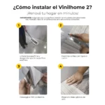 Piso Vinílico Autoadhesivo en Baldosas Azulejos Vinilhome 2 Litza 1.5 mm SXP PVC Tránsito Residencial Frigg 0.45m² - Imagen 7
