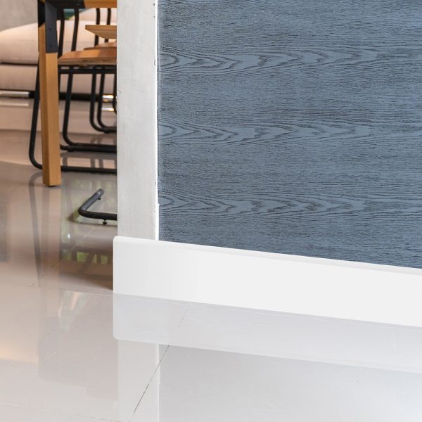 Cuartacaña PVC 9x9 mm Blanco Texturada Tira 2.8 m