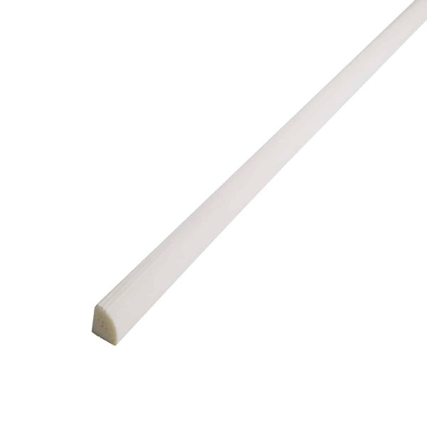 Cuartacaña PVC 9x9 mm Blanco Texturada Tira 2.8 m