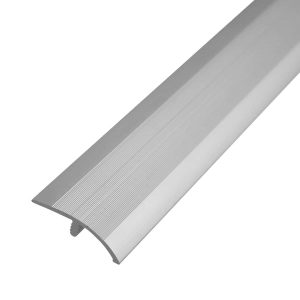 Desnivel con Nervio 10.35 mm Aluminio Anodizado Plata Tira 95 cm