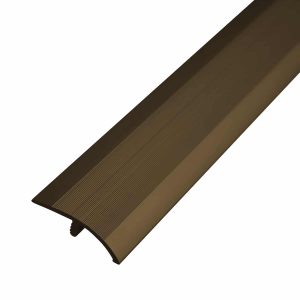 Desnivel con Nervio 10.35 mm Aluminio Anodizado Bronce Tira 2.85 m