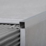 Guardacanto Quadra Atrim 10x5 mm Aluminio Oro Mate