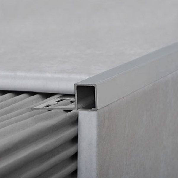 Guardacanto Quadra Atrim 10x5 mm Aluminio Peltre Brillante