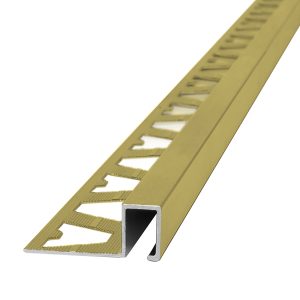 Guardacanto Quadra Atrim 10x5 mm Aluminio Oro Mate 2.5 m