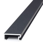 Listello Luxor Stone Collection Atrim 20 mm Aluminio Níquel Oscuro Mate 2.45 m