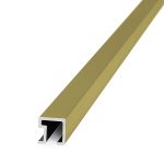 Listello Cuadrado Atrim 9 mm Aluminio Oro Mate 2.45 m