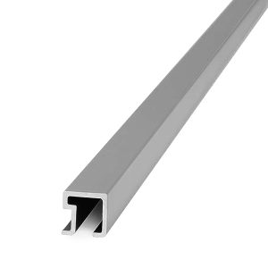 Listello Cuadrado Atrim 9 mm Aluminio Cromo Mate 2.45 m