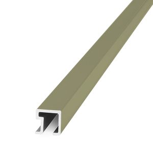 Listello Cuadrado Atrim 9 mm Aluminio Olivo 2.45 m