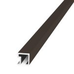 Listello Cuadrado Atrim 9 mm Aluminio Café 2.45 m