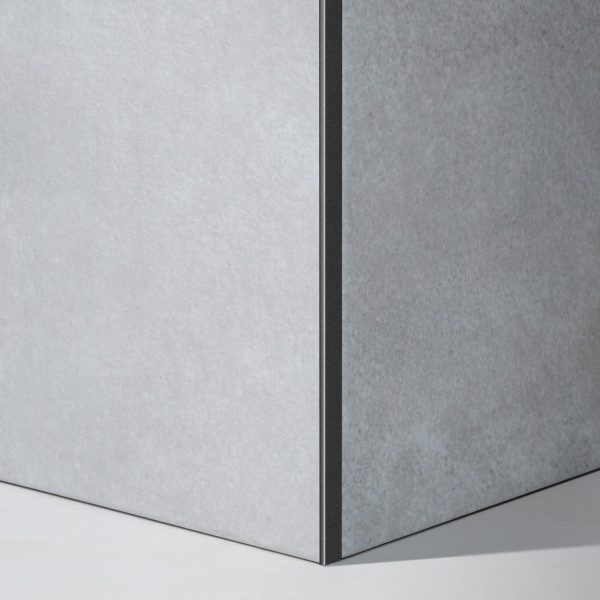 Varilla en L Stone Collection Atrim 2.5 mm Aluminio Níquel Oscuro Mate