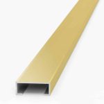 Listello Luxor Atrim 20 mm Aluminio Oro Brillante 2.45 m