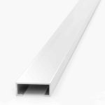 Listello Luxor Atrim 20 mm Aluminio Cromo Brillante 2.45 m