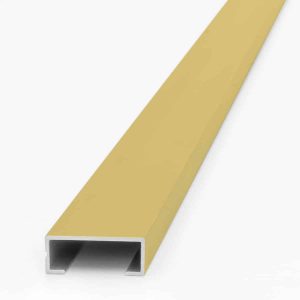 Listello Luxor Atrim 20 mm Aluminio Oro Mate 2.45 m