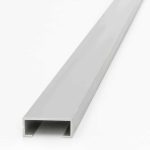 Listello Luxor Atrim 20 mm Aluminio Cromo Mate 2.45 m