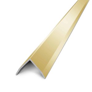 Ángulo Tapacanto Atrim 16 mm Aluminio Oro Brillante 2.5 m