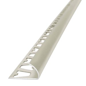 Guardacanto Arco Atrim 10 mm Aluminio Marfil 2.5 m