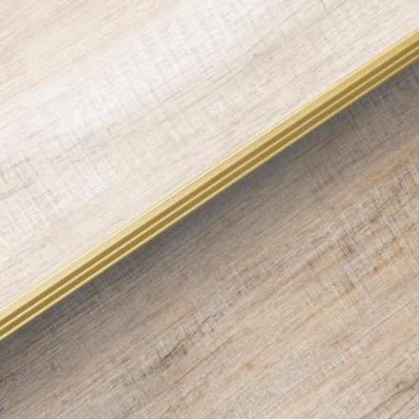 Desnivel para Piso Vinílico Ramp Atrim 41 mm Aluminio Oro Mate