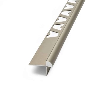 Guardacanto para Piso Vinílico Step Atrim 23 mm Aluminio Níquel Mate 2 m
