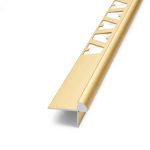 Guardacanto para Piso Vinílico Step Atrim 23 mm Aluminio Oro Mate 2 m