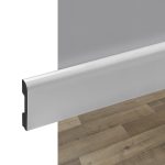 Zócalo de EPS Atrim Classic 70 mm PVC Plata Mate 250 cm