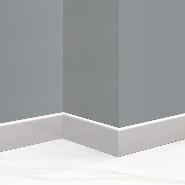 Zócalo de EPS Atrim Classic 70 mm PVC Plata Mate