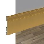 Zócalo de EPS Atrim Extra Line 100 mm PVC Oro Mate 250 cm