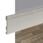 Zócalo de EPS Atrim Extra Line 100 mm PVC Plata Mate 250 cm