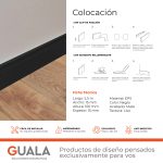 Zócalo de EPS Atrim Extra Line 100 mm PVC Negro Mate