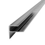 Perfil para Piso Vinílico Deco F Atrim 15 mm Aluminio Cromo Mate 2.5 m
