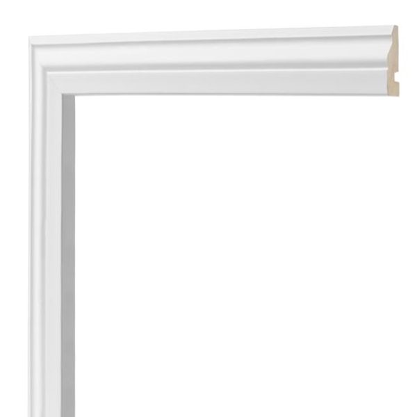 Zócalo Contramarco Atrim Pecho Paloma 45 mm EPS PVC Blanco Mate