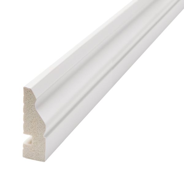 Zócalo Contramarco Atrim Pecho Paloma 45 mm EPS PVC Blanco Mate