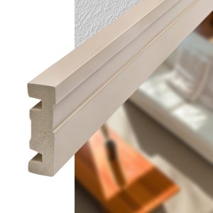 Contramarco Atrim Line 50 mm EPS PVC Visón Mate 250 cm
