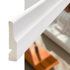 Contramarco Atrim Soft 70 mm EPS PVC Blanco Mate 250 cm