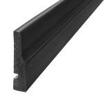 Zócalo Contramarco Atrim Soft 70 mm EPS PVC Negro Mate