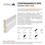 Contramarco Atrim Soft 50 mm EPS PVC Blanco Mate
