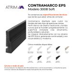 Contramarco Atrim Soft 50 mm EPS PVC Negro Mate