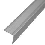 Ángulo 24x24 mm Aluminio Anodizado Plata Tira 2.85 m 2.85 cm
