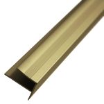 Naríz de Escalera 9 20x21.4 mm Aluminio Anodizado Oro Tira 2 m