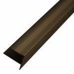 Naríz de Escalera 13 20x25.4 mm Aluminio Anodizado Bronce Tira 2 m